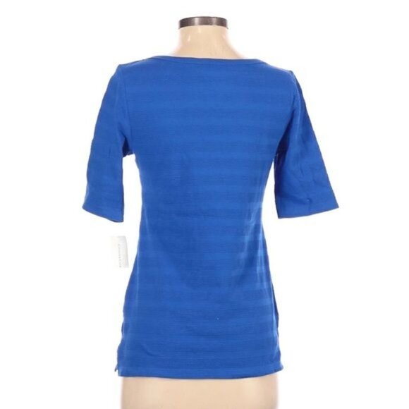 Charter Club Textured Blue Shirt NWT - Picture 2 of 6